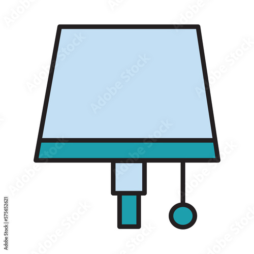 Filled Line LAMPSHADE design vector icon