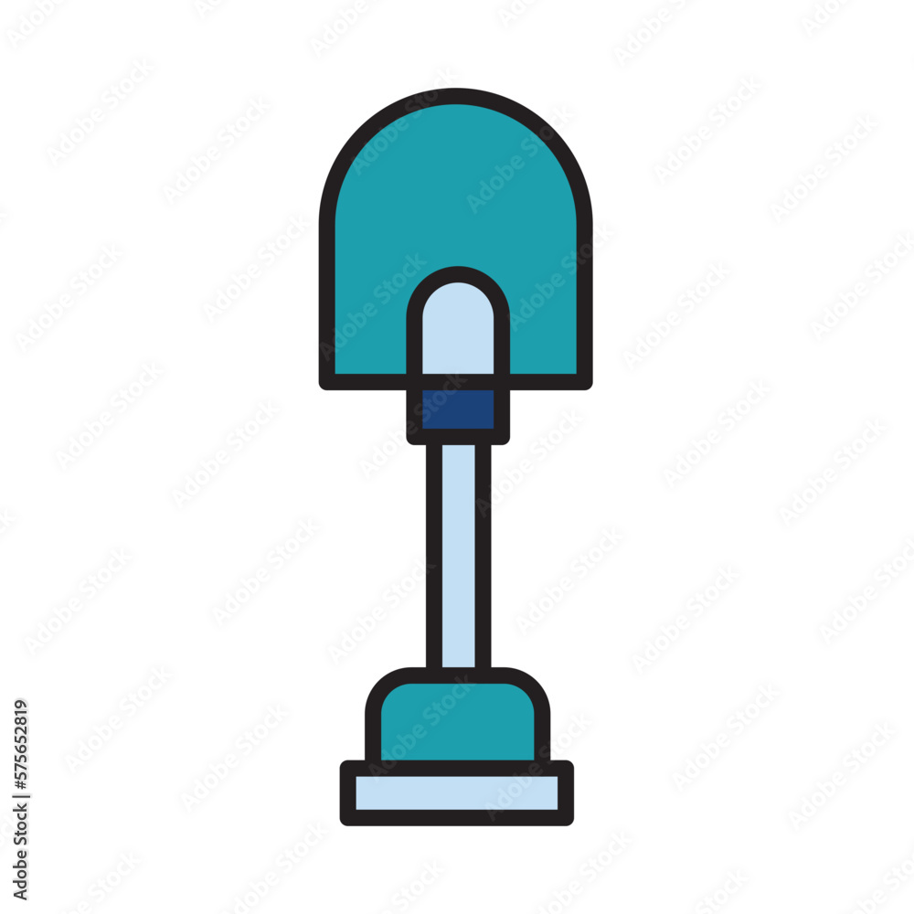 Filled Line SHOVEL design vector icon Filled Line SHOVEL design vector icon