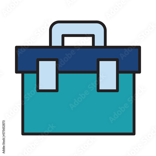 Filled Line TOOL BOX design vector icon