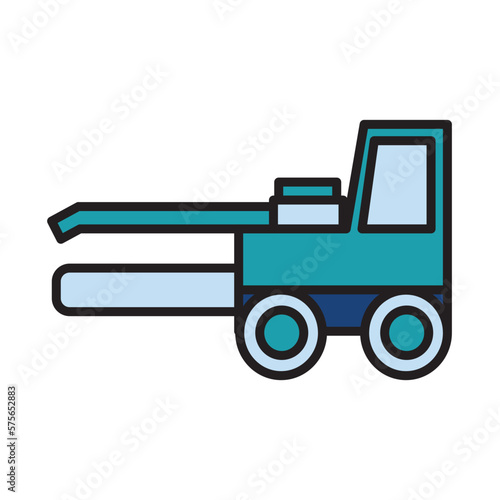 Filled Line TRENCHER design vector icon