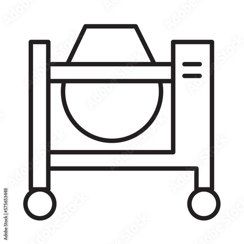 CONCRETE MIXER design vector icon