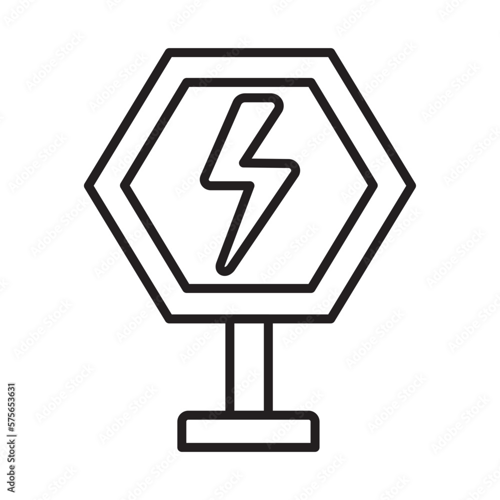 LIGHT BOLT design vector icon LIGHT BOLT design vector icon