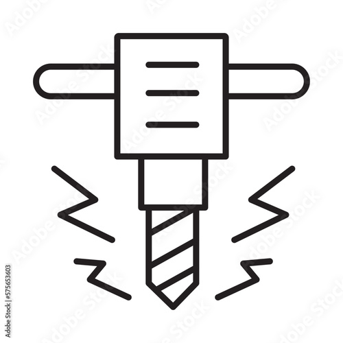 JACKHAMMER design vector icon