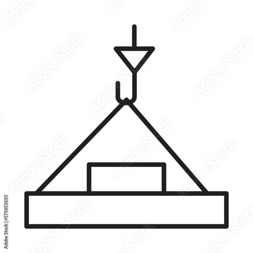 LIFTING CRANE design vector icon