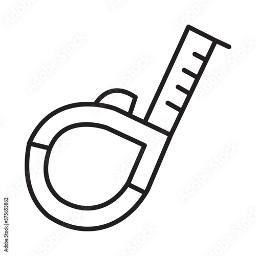 TAPE MEASURE design vector icon