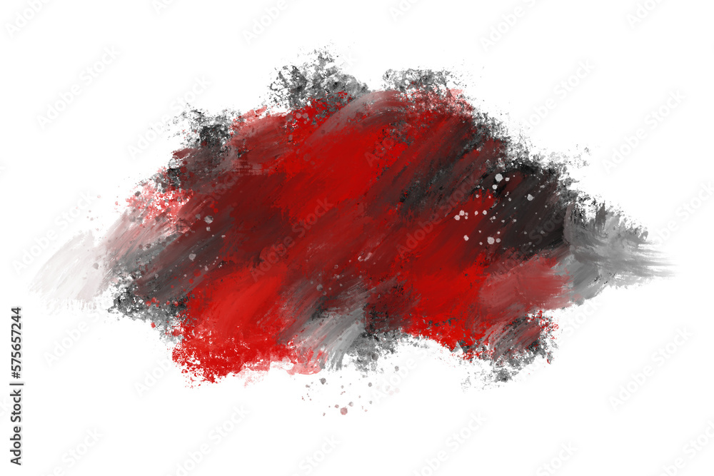 Black and Red Watercolor modern brush style with colorful texture for your template.