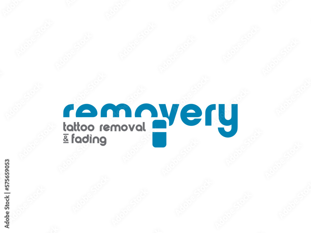 Tattoo Removal Typography Logo Template Tattoo Removal Typography Logo Template