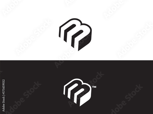 MB Letter Logo Design Template Vector