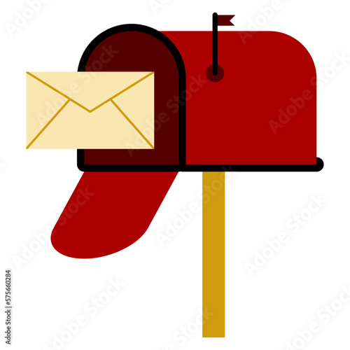 mailbox with letter