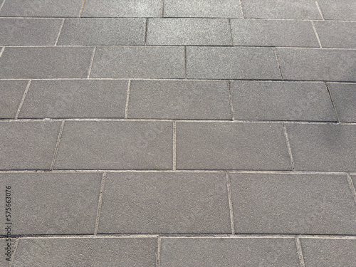 Empty cement tile floor