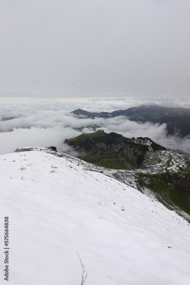 The view from the top of Schaefler mountain, Switzerland The view from the top of Schaefler mountain, Switzerland