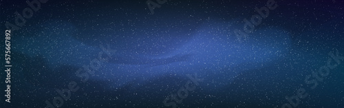 Cosmos milky way. Starry universe wide. Space background with stardust and nebula. Beautiful cosmic texture. Fantasy galaxy with shining stars. Vector illustration