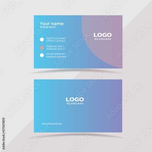 corporate identity business card design, business card contact card template design