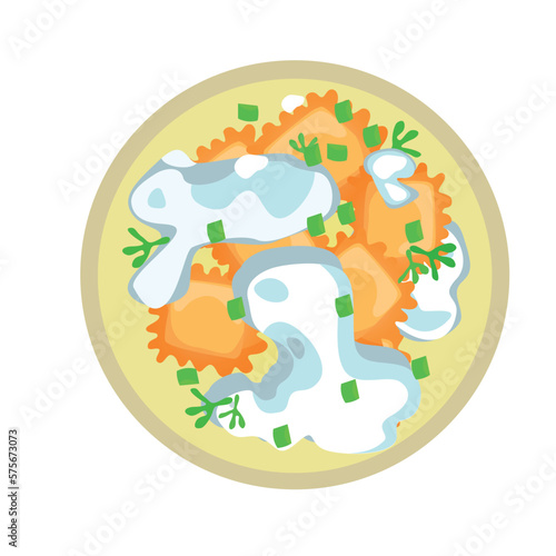 Ravioli on a plate