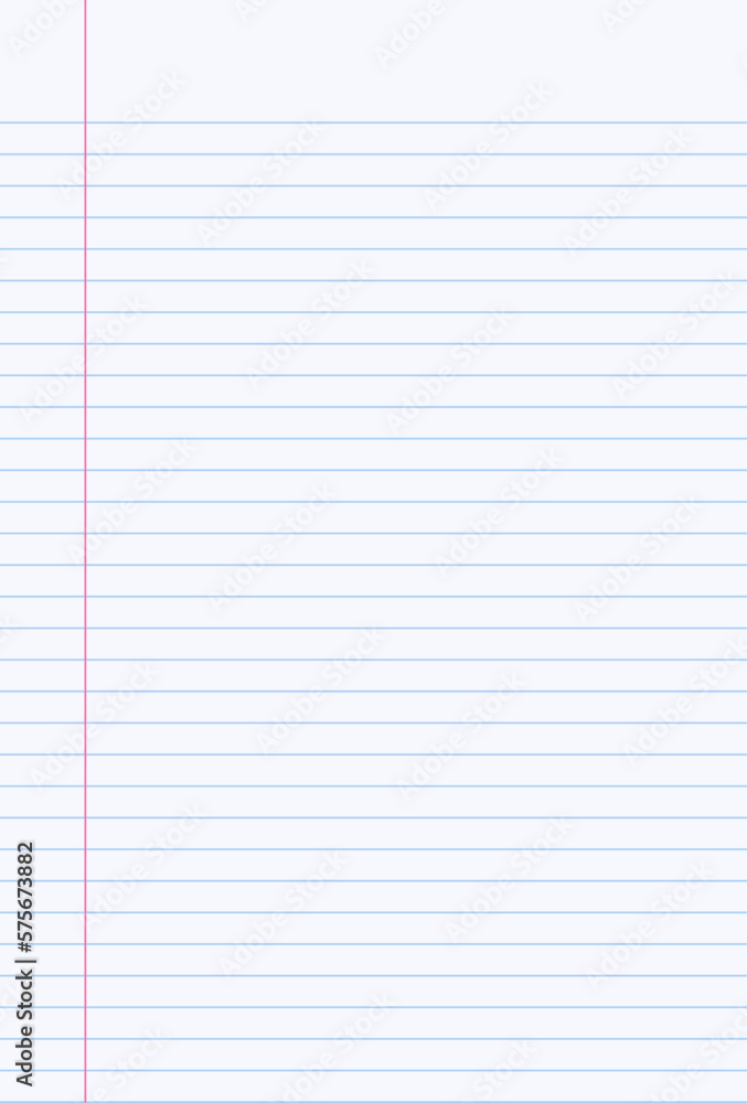 Notebook paper background. Lined notebook paper Notebook paper background. Lined notebook paper