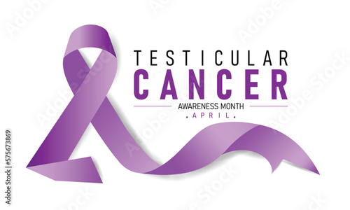 Testicular Cancer Awareness Calligraphy Poster Design. Vector Illustration.