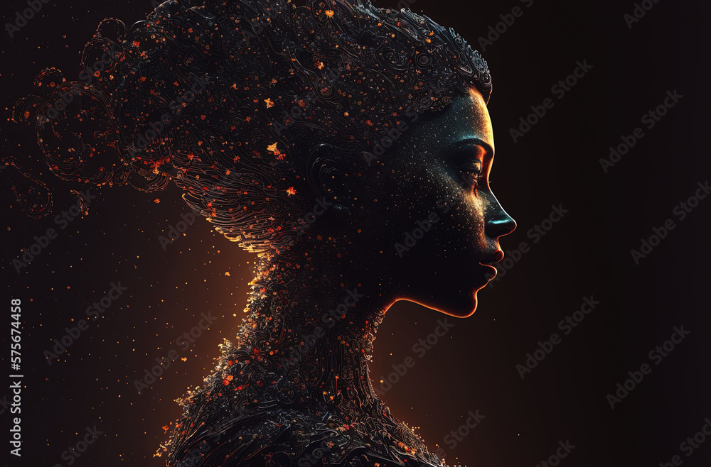 Magic Sparks Woman. Generative AI.
Magic Sparks Woman. Generative AI.