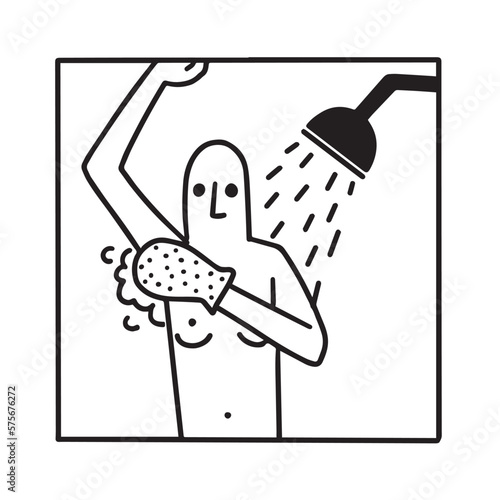 pictogramme douche