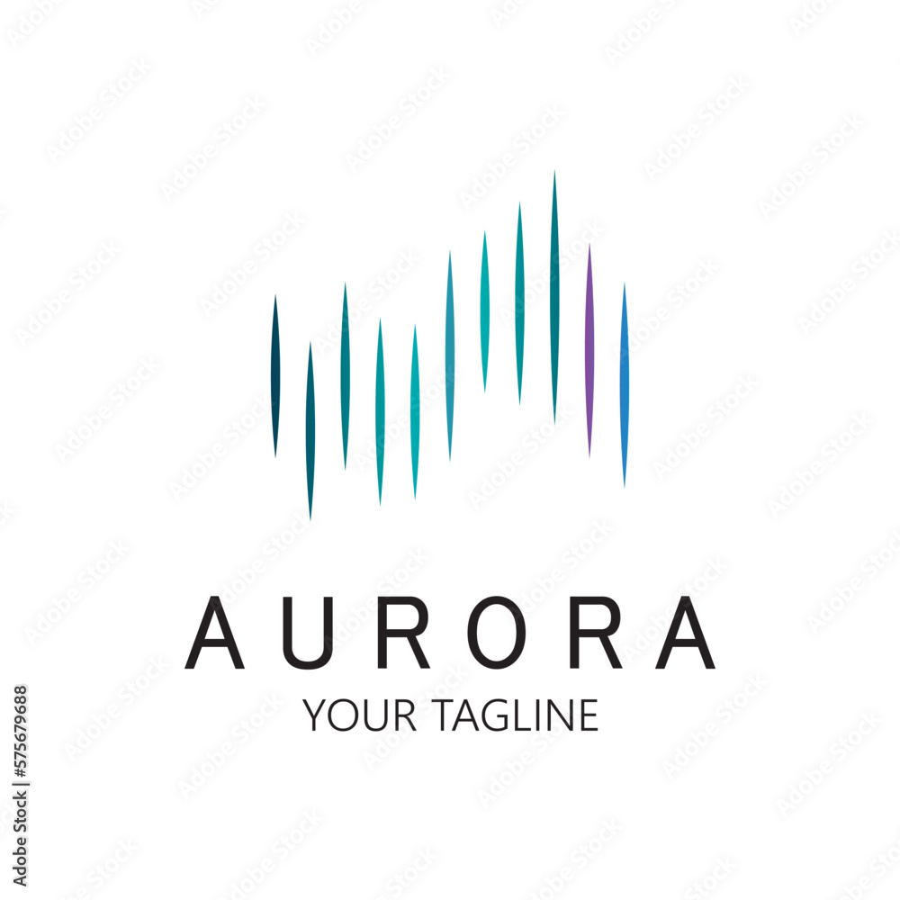 aurora logo design icon illustration vector template aurora logo design icon illustration vector template