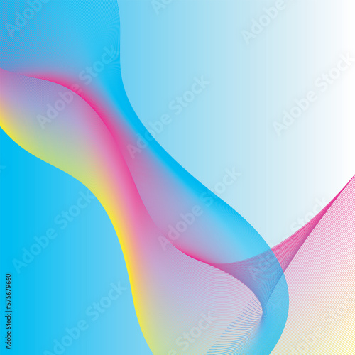  Simple abstract colorful wave background