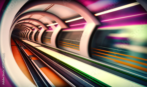 Hyper loop tubes whisk commuters between cities in minutes, revolutionizing long-distance travel #575679695