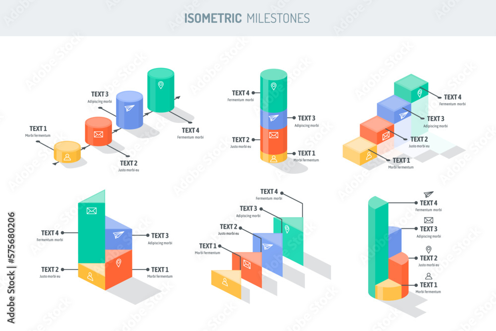 Conjunto de hitos y líneas de tiempo infograficas Conjunto de hitos y líneas de tiempo infograficas