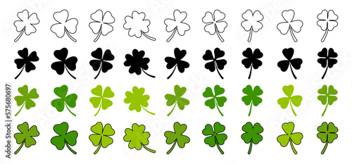 Collection of design elements for Clover Leaf