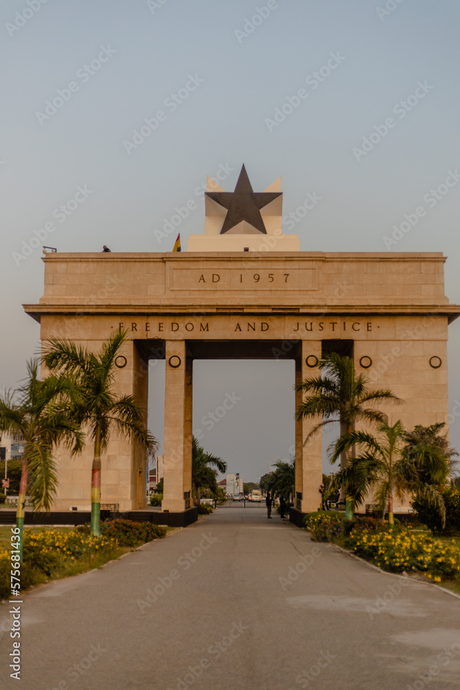 Poster Black Star Square in Accra, Ghana - one of the most important ...