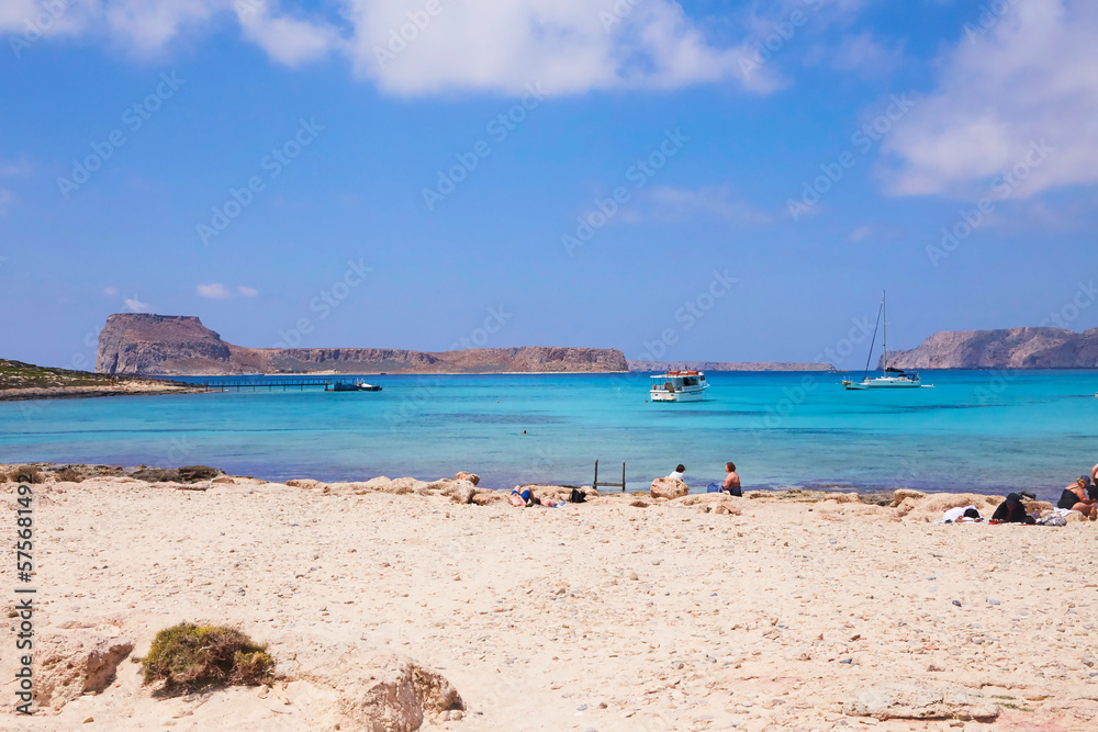 The island Gramvousa and the bay Balos