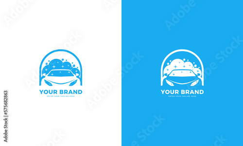 Car wash logo, vector design