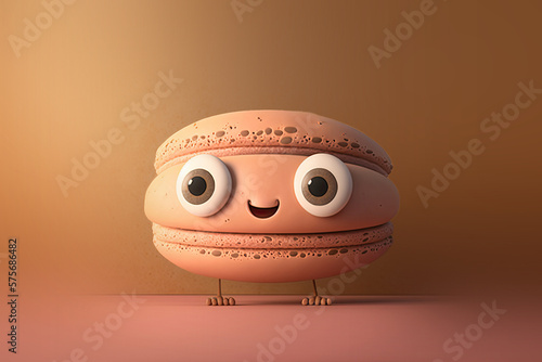 Cute Cartoon Macaroon Chara...