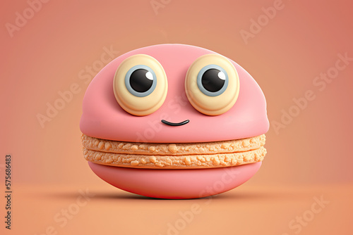 Cute Cartoon Macaroon Chara...