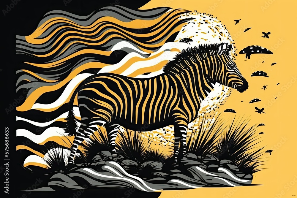 Tiger and zebra print, an African print, and a zebra pattern all in one