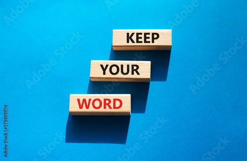 Tableau sur toile Keep your word symbol