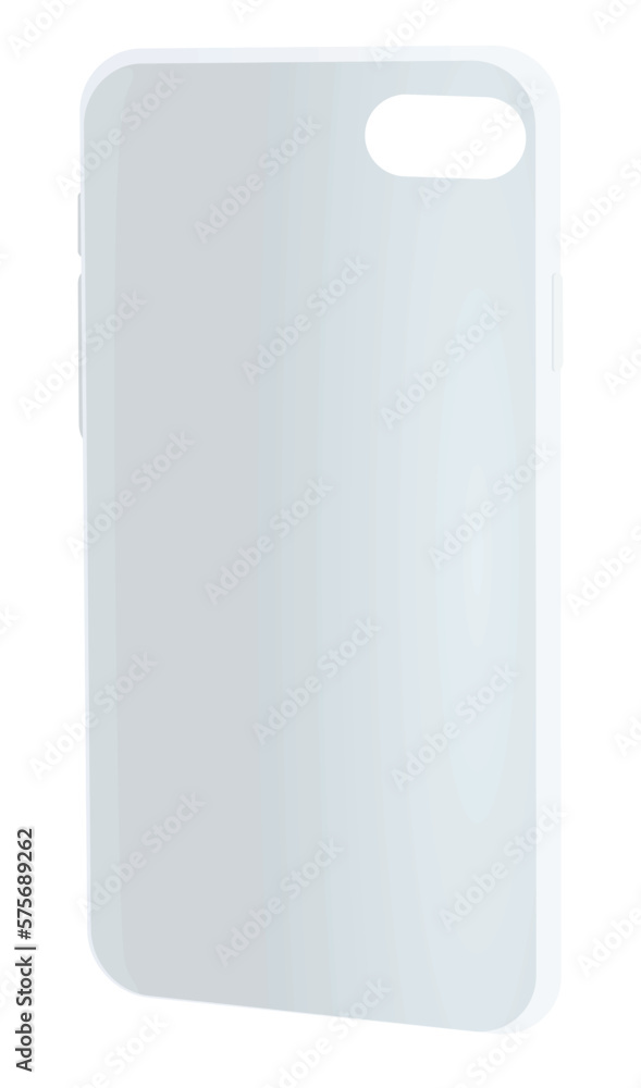White phone case. vector illustration White phone case. vector illustration