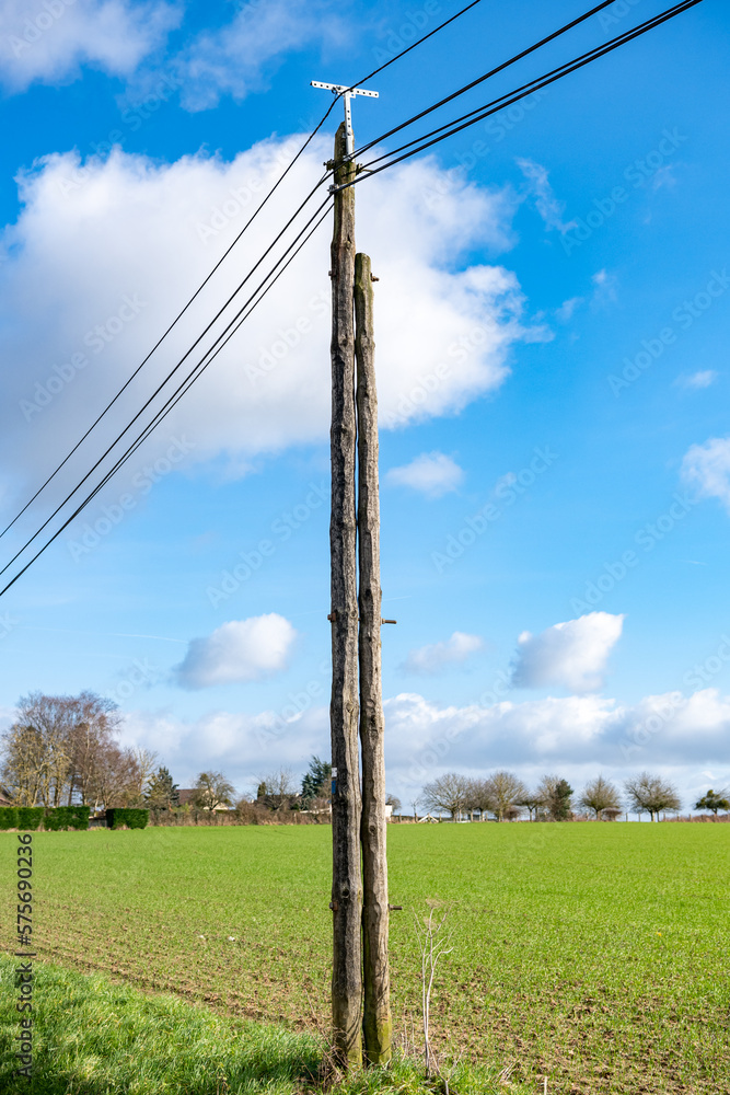 Poteaux Telephonique En Bois
