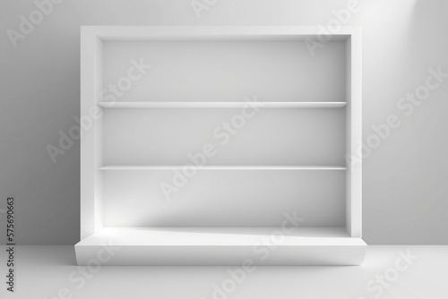 White Shelves on white
