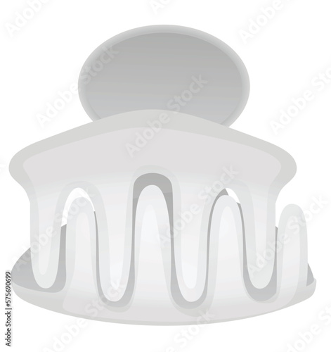 Mini claw clips for hair. vector