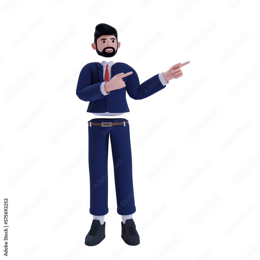 3d Business. icon isolated on white background. 3d rendering illustration 3d Business. icon isolated on white background. 3d rendering illustration