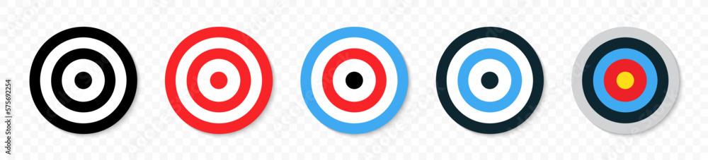 Target List Transparent Vetor de Archery targets isolated on transparent background. Archery ...