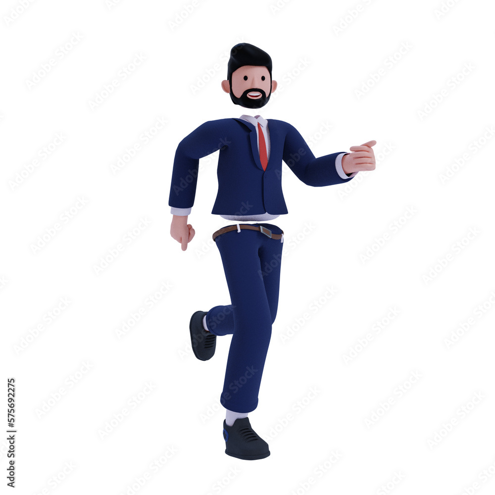 3d Business. icon isolated on white background. 3d rendering illustration 3d Business. icon isolated on white background. 3d rendering illustration