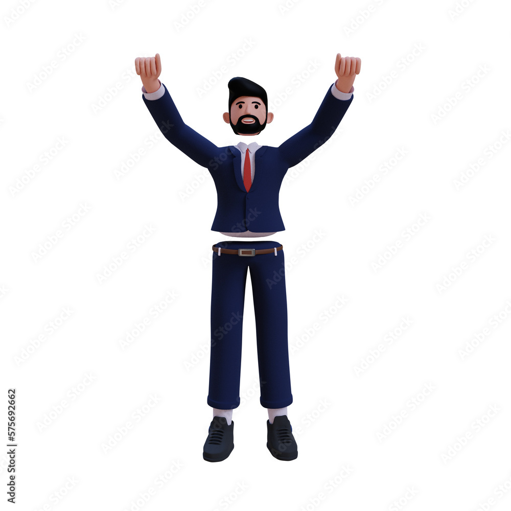 3d Business. icon isolated on white background. 3d rendering illustration 3d Business. icon isolated on white background. 3d rendering illustration