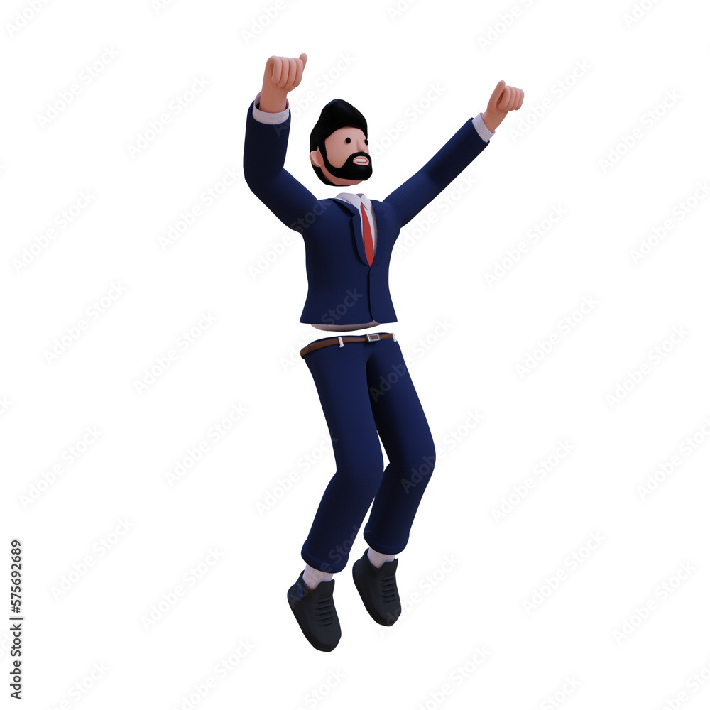 3d Business. icon isolated on white background. 3d rendering illustration 3d Business. icon isolated on white background. 3d rendering illustration