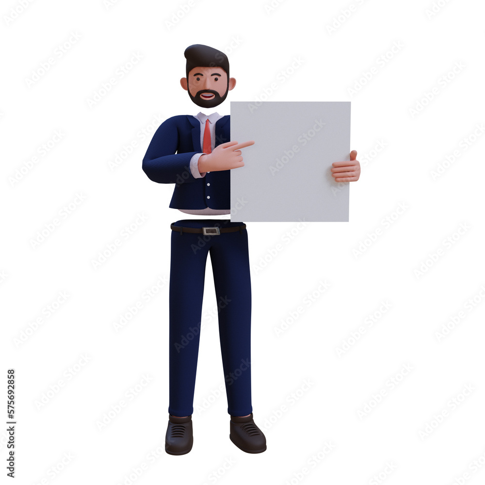 3d Business. icon isolated on white background. 3d rendering illustration 3d Business. icon isolated on white background. 3d rendering illustration