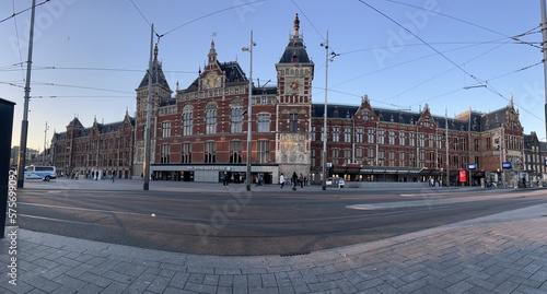 Panorama Building Amsterdam Central Station