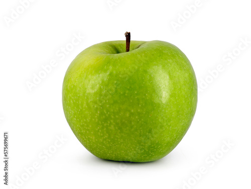 natural green apple isolated on white background