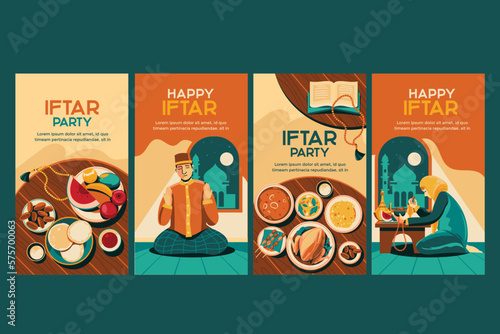 Happy Iftar Celebration social media story design