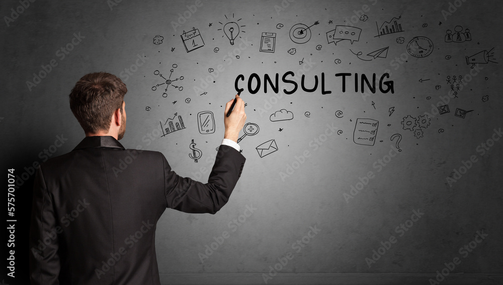 businessman drawing a creative idea sketch businessman drawing a creative idea sketch