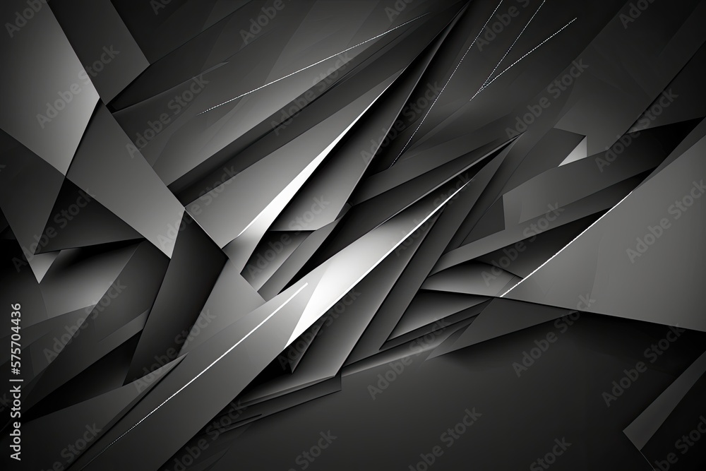 Black abstract background of intersecting lines. Generative AI Black abstract background of intersecting lines. Generative AI