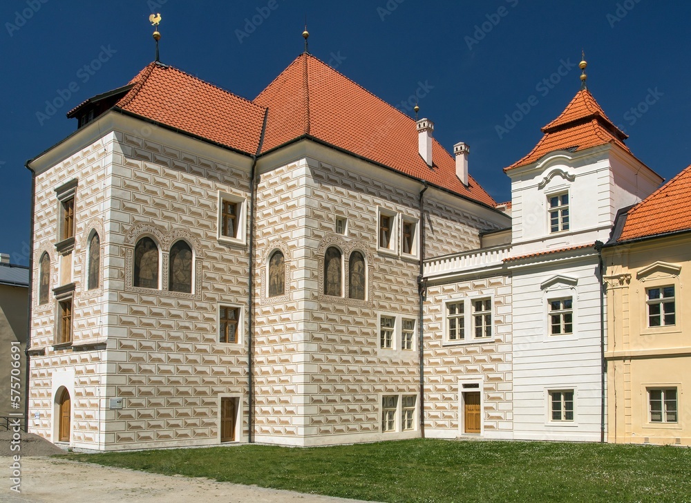 Zeliv Premonstratensian monastery Trckuv hrad and Abbey